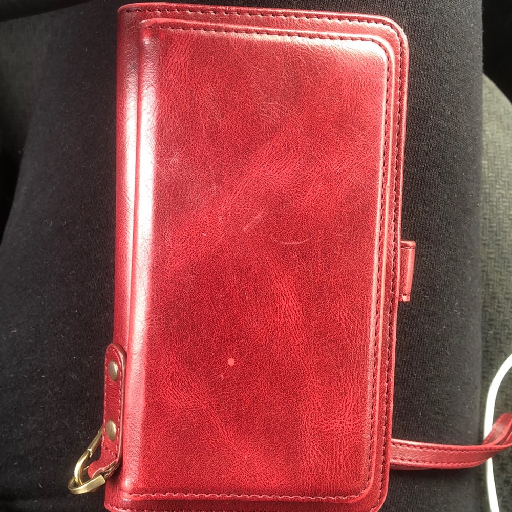 Red IPhone X Wallet